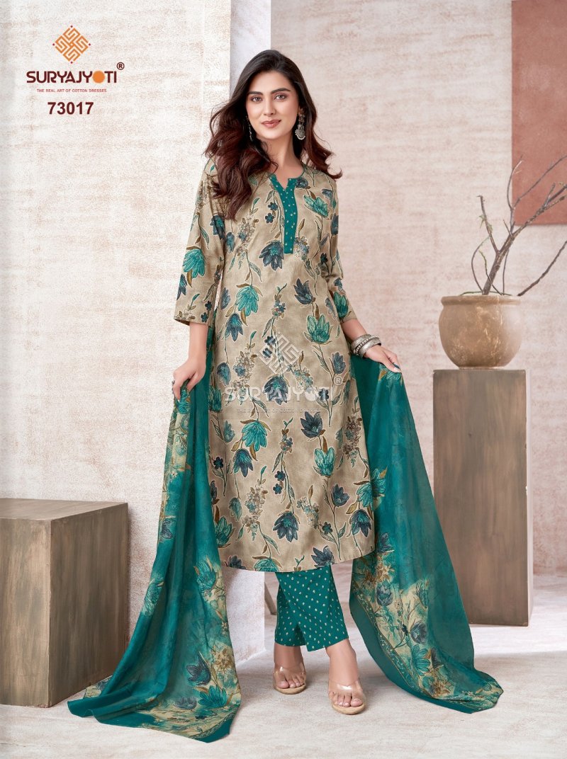 Trendy Cotton Vol 73 By Suryajyoti Cotton Printed Dress Material